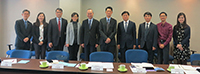 Mr. Wang Bihai, Deputy Director-General of the Education Department of Guizhou Province (fifth from right) leads a delegation to visit CUHK